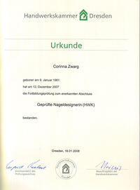 Urkunde HWK 2007